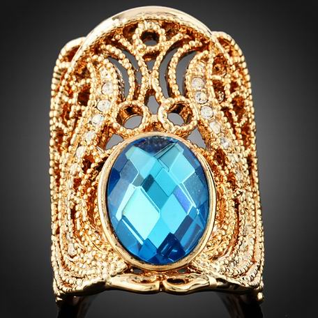 34mm EGYPTIAN SWAROVSKI CRYSTAL FINGER RING-8